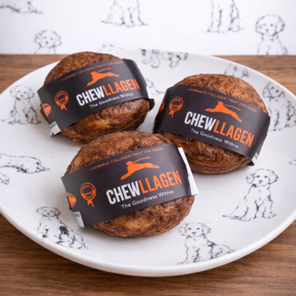 Chewllagen Donut 3.5" Beef Dog Treat