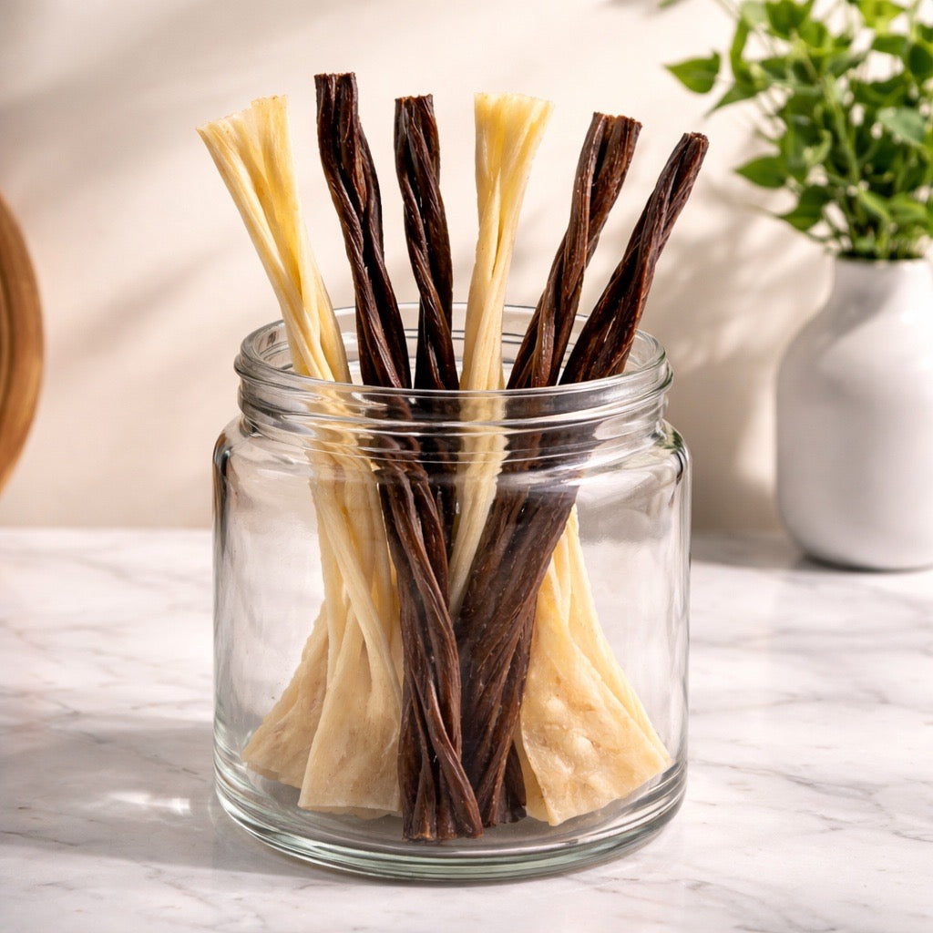 Goat Skin Hypoallergenic Natural Chew