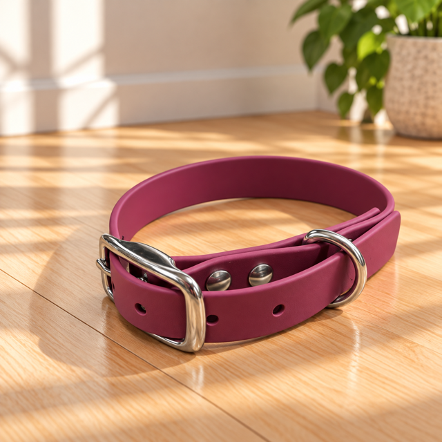 Bark & Beam All Weather Collar - Wine