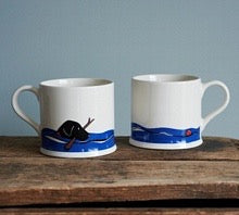 Swimming Labrador Mug