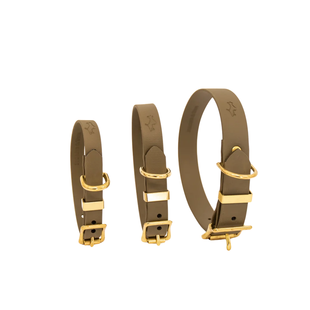 Khaki Biothane® All Weather Collar