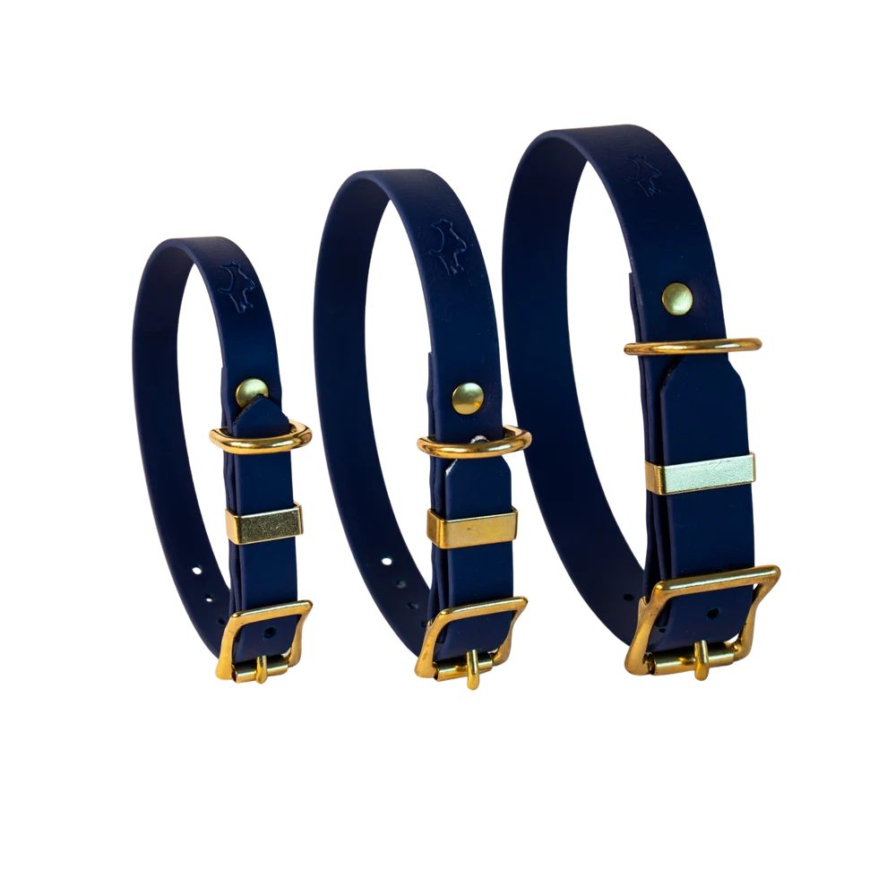 Navy Biothane® All Weather Collar
